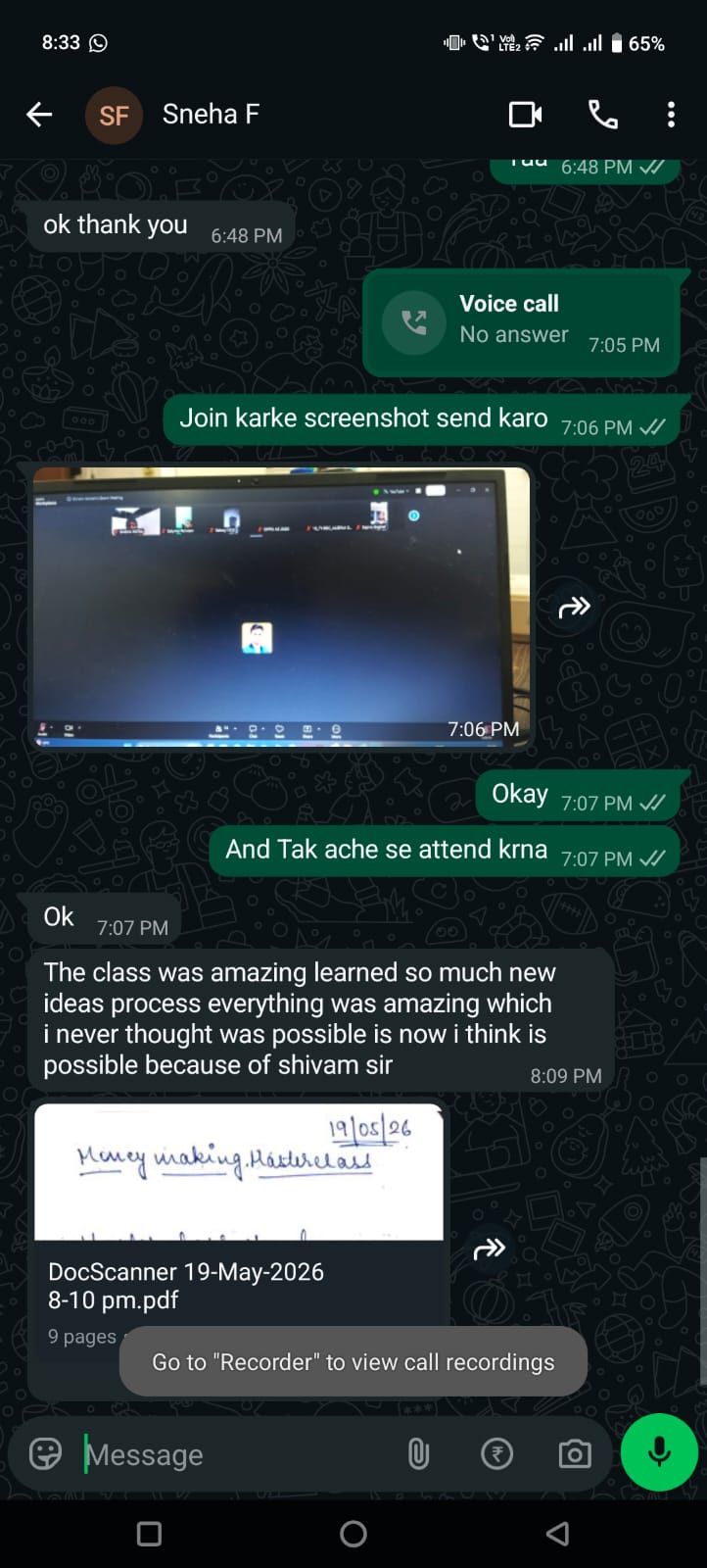 Recent masterclass prospect review 3